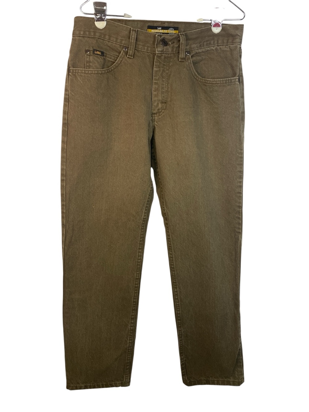 Lee Regular Fit Straight Brown Denim Jeans Men’s 32x30